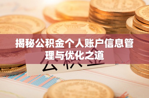 琅琊揭秘公积金个人账户信息管理与优化之道