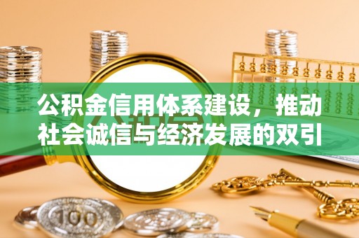琅琊公积金信用体系建设，推动社会诚信与经济发展的双引擎