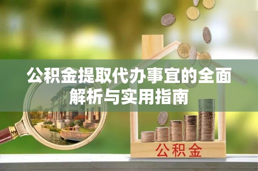 琅琊公积金提取代办事宜的全面解析与实用指南