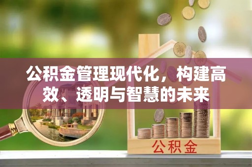 琅琊公积金管理现代化，构建高效、透明与智慧的未来