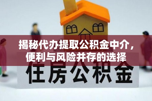 琅琊揭秘代办提取公积金中介，便利与风险并存的选择