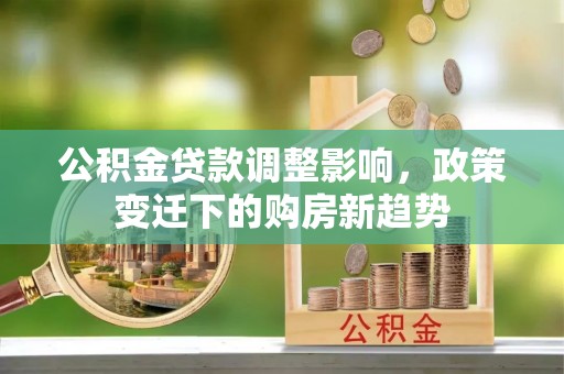 琅琊公积金贷款调整影响，政策变迁下的购房新趋势