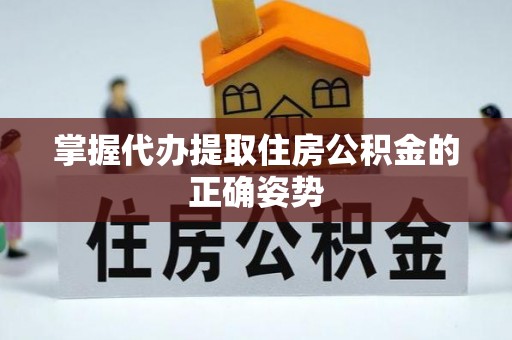 琅琊掌握代办提取住房公积金的正确姿势