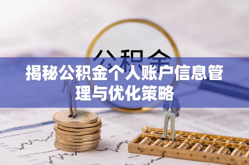 琅琊揭秘公积金个人账户信息管理与优化策略