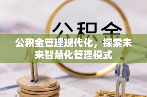 琅琊公积金管理现代化，探索未来智慧化管理模式