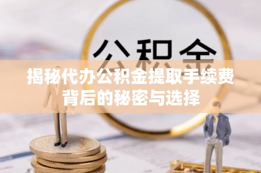 琅琊揭秘代办公积金提取手续费背后的秘密与选择