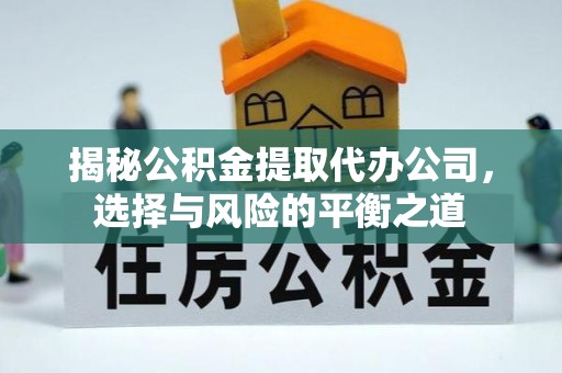 琅琊揭秘公积金提取代办公司，选择与风险的平衡之道