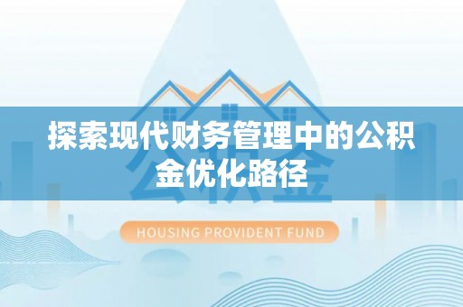 琅琊探索现代财务管理中的公积金优化路径