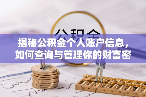 琅琊揭秘公积金个人账户信息，如何查询与管理你的财富密码