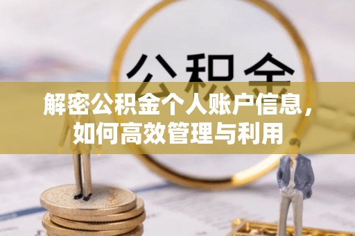琅琊解密公积金个人账户信息，如何高效管理与利用