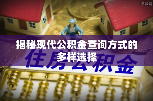 琅琊揭秘现代公积金查询方式的多样选择