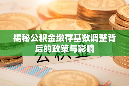 琅琊揭秘公积金缴存基数调整背后的政策与影响