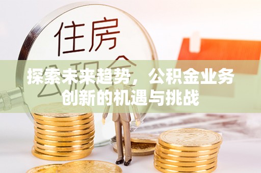 琅琊探索未来趋势，公积金业务创新的机遇与挑战