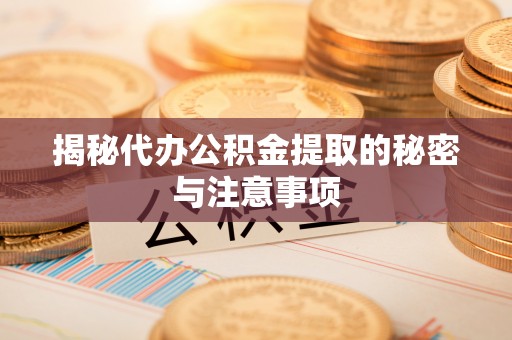 琅琊揭秘代办公积金提取的秘密与注意事项